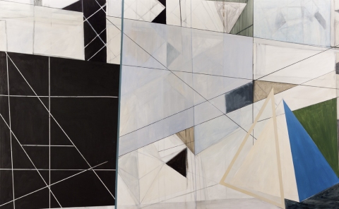 Oblique Time JANET OLNEY 2011 acrylic on panel