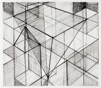 Gridded Space JANET OLNEY Works on Paper ink on paper