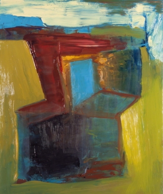 Blue Trapezoid JANET OLNEY 2012 oil on panel