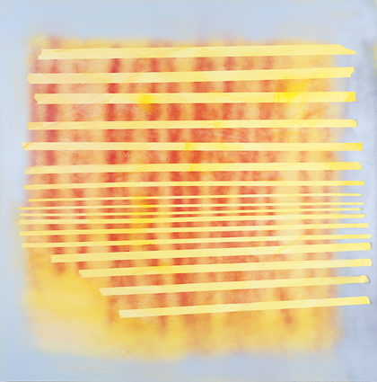Warp and left JANET OLNEY 2013 mixed media on panel