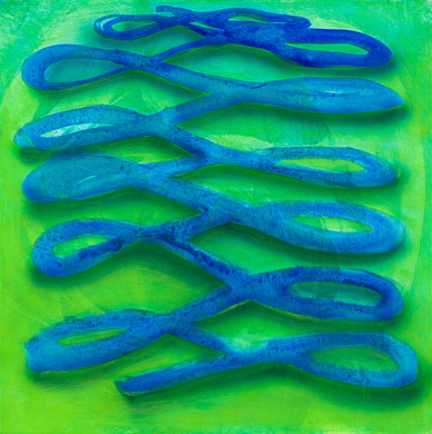 Infinity Infinity JANET OLNEY 2014 Oil and acrylic on canvas