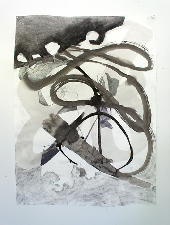 Gesture #117 JANET OLNEY Works on Paper mixed media on paer