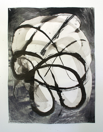 Gesture #118 JANET OLNEY Works on Paper mixed media on paper