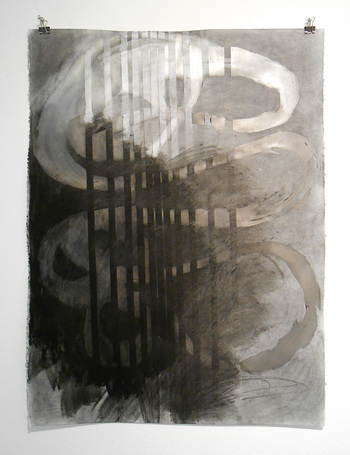 The Gravity of Water III JANET OLNEY Works on Paper mixed media on paper