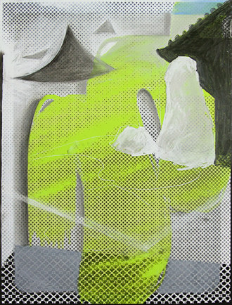 18 Views of Kyoto, View #1 JANET OLNEY RECENT mixed media on digital ground
