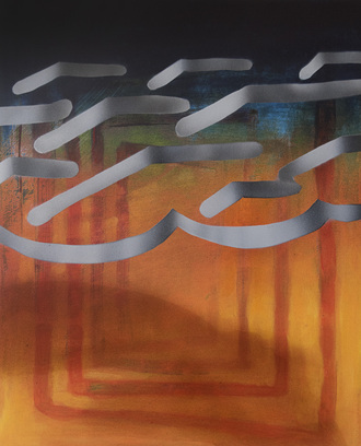More or Less JANET OLNEY 2016 acrylic on panel