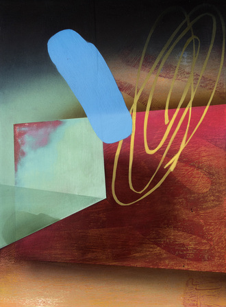 Untethered JANET OLNEY 2016 acrylic on panel