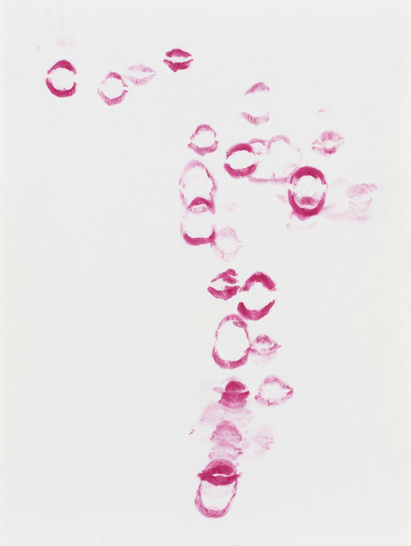 JANICE SLOANE This Could Be You -Lipstick mouth prints 2021 lipstick mouth print on paper JANICE SLOANE This Could Be You -Lipstick mouth prints 2021 lipstick mouth print on paper