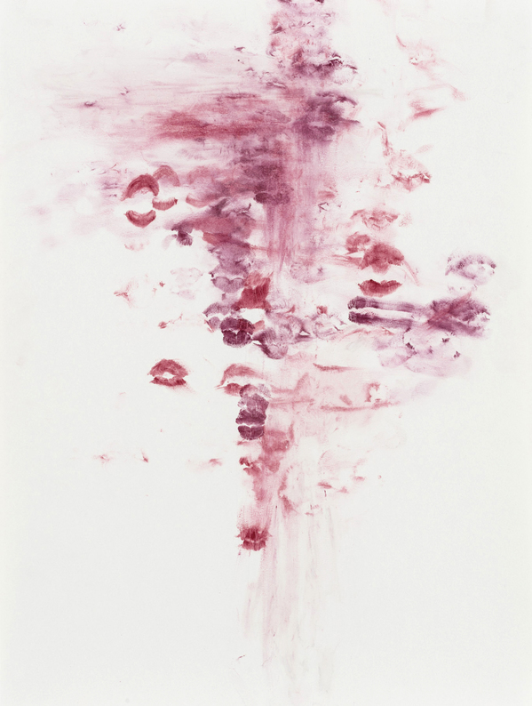 JANICE SLOANE This Could Be You -Lipstick mouth prints 2021 lipstick mouth print on paper JANICE SLOANE This Could Be You -Lipstick mouth prints 2021 lipstick mouth print on paper
