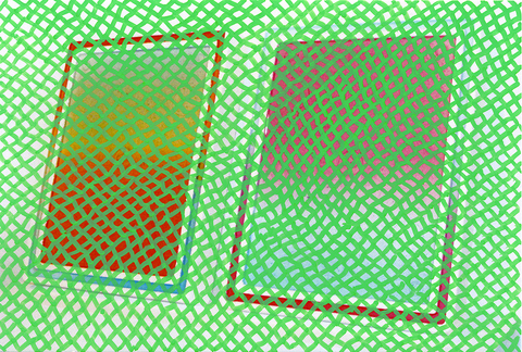Screen POSTCARD DRAWINGS marker on postcard