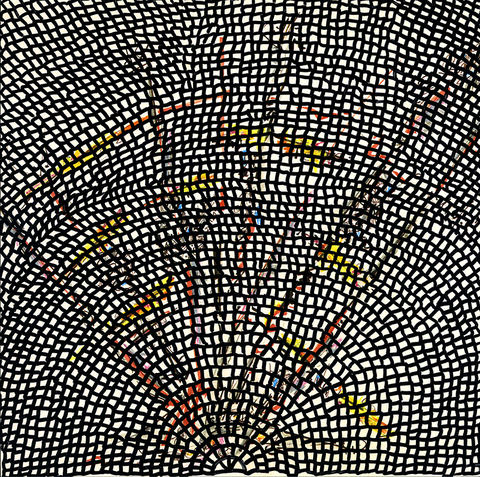 Matta-Clark/Zwirner POSTCARD DRAWINGS oil on found invitation card