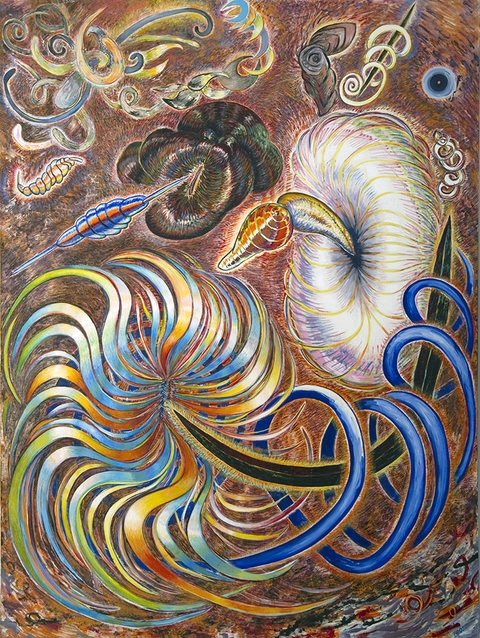 Lucky Strike 1983 THE PIER 34 SHOW Oil on Canvas