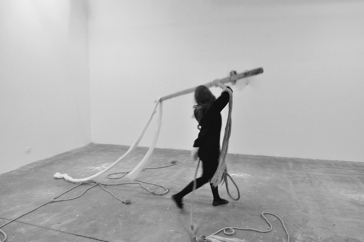 Agency Project Agency Project 30 black and white slides projected as a loop in the same room where the performance took place, various objects (performance ephemera).