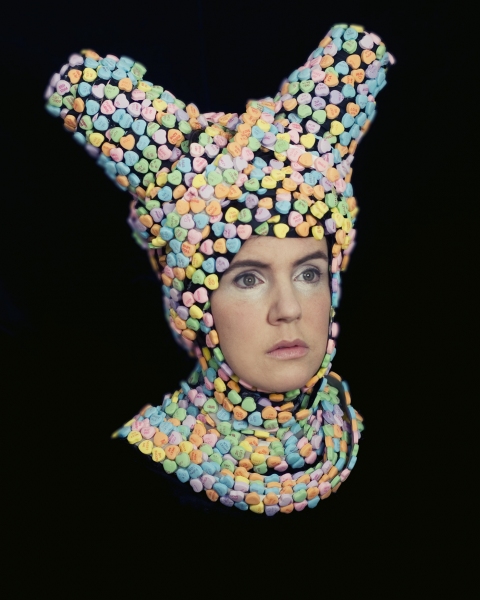 queen JEN BANDINI head C-print mounted on aluminum