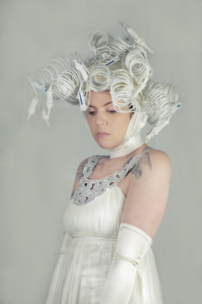 iv bride JEN BANDINI head C-print mounted on aluminum