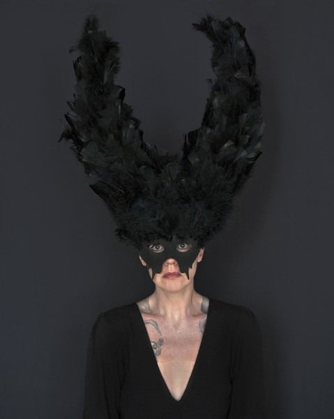 fallen angel JEN BANDINI head C-print mounted on aluminum