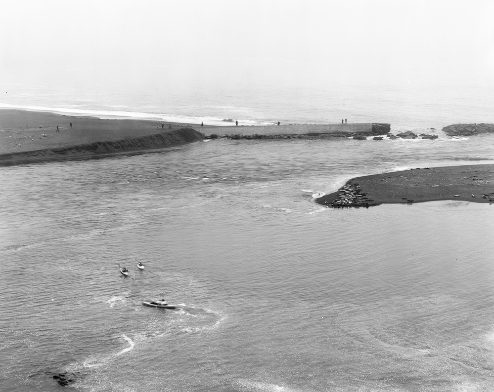 Mouth of Russian River Jennifer Leigh Wright Song Landscapes 4x5 bw film