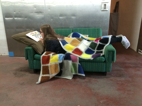 Development of Colour Ranges through the Ages 2015 Development of Color Ranges through the Ages Icelandic wool knit, felted + worn