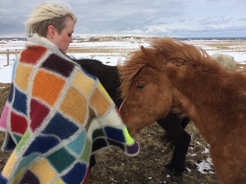 Development of Colour Ranges through the Ages 2015 Development of Color Ranges through the Ages Icelandic wool knit, felted + worn by Àslaug Ott (IS)