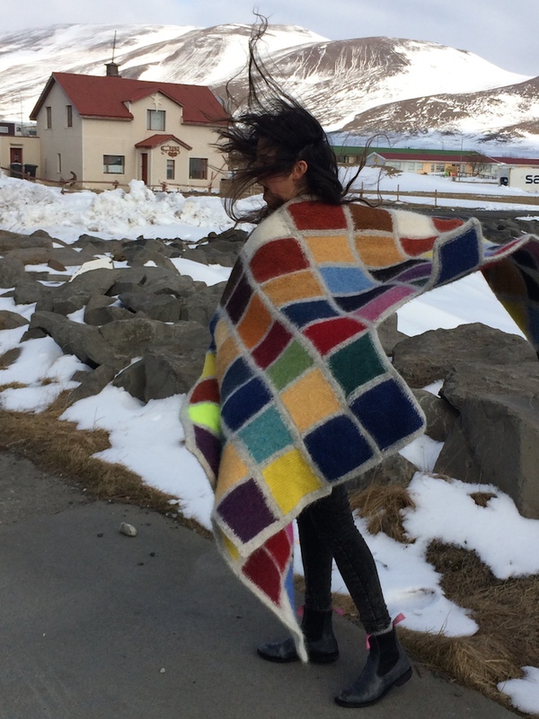 Development of Colour Ranges through the Ages 2015 Development of Color Ranges through the Ages Icelandic wool knit, felted + worn by writer Tabea Sunna Hertzog (DE)