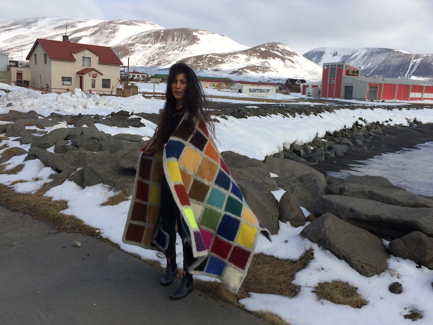 Development of Colour Ranges through the Ages 2015 Development of Color Ranges through the Ages Icelandic wool knit, felted + worn by writer Tabea Sunna Hertzog (DE)