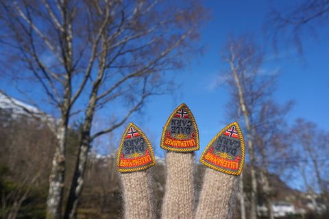 Elevation Elevation knit mohair + found embroidered patches
