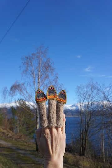 Elevation Elevation knit mohair + found embroidered patches
