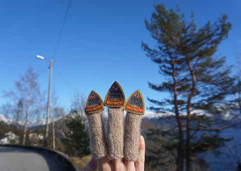 Elevation Elevation knit mohair + found embroidered patches