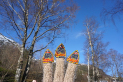 Elevation Elevation knit mohair + found embroidered patches