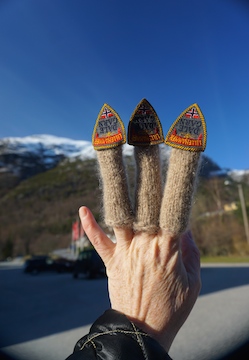 Elevation Elevation knit mohair + found embroidered patches