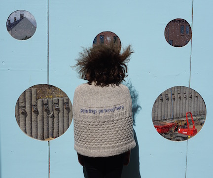 Paintings Pictured Here Paintings Pictured Here Shetland wool knit + worn by artist Alex Nazar (US)
