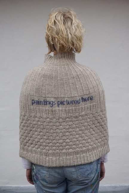 Paintings Pictured Here Paintings Pictured Here Shetland wool knit + worn by artist Stine Frederiksen (DK)