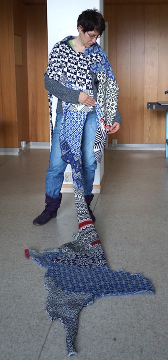 How to Wear a Hardangerfjord How to Wear a Hardangerfjord Norwegian wool knit + worn by artist Simone Hooymans (NL)