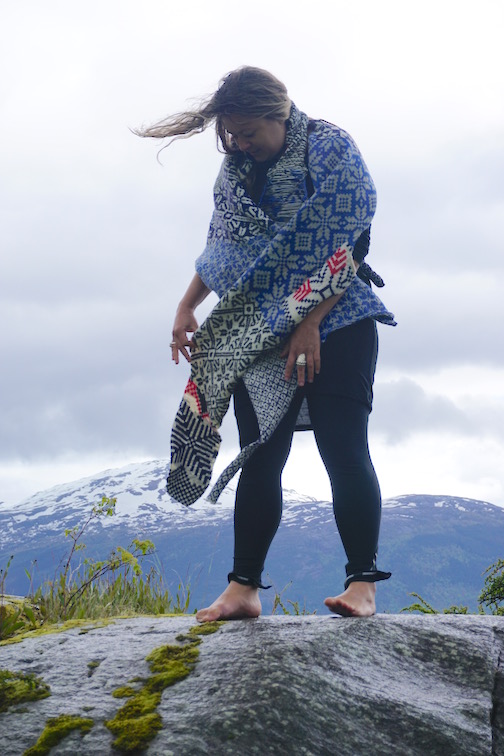 How to Wear a Hardangerfjord How to Wear a Hardangerfjord Norwegian wool knit + worn by artist Marisa Molin (AU)