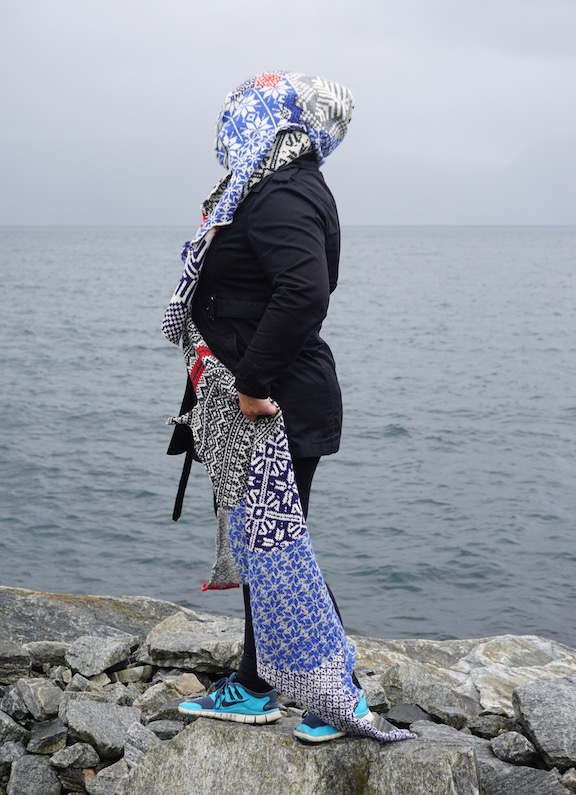 How to Wear a Hardangerfjord How to Wear a Hardangerfjord Norwegian wool knit + worn by artist Anneli Belsvik Aras (NO)
