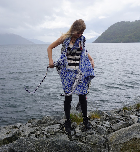 How to Wear a Hardangerfjord How to Wear a Hardangerfjord Norwegian wool knit + worn by artist Sunniva Myster (NO)