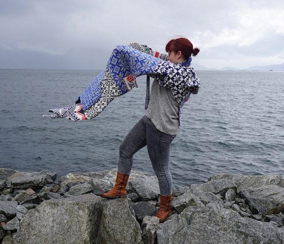 How to Wear a Hardangerfjord How to Wear a Hardangerfjord Norwegian wool knit + worn by artist Silje Bergsvik (NO)