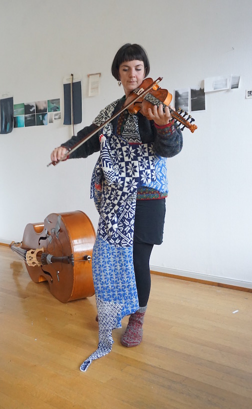 How to Wear a Hardangerfjord How to Wear a Hardangerfjord Norwegian wool knit + worn by artist Susan Hughes (N.IE)