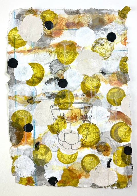 Drawings for Sculpture, Glass Journal p a p e r Ink, flashe, pencil, reflective Mylar