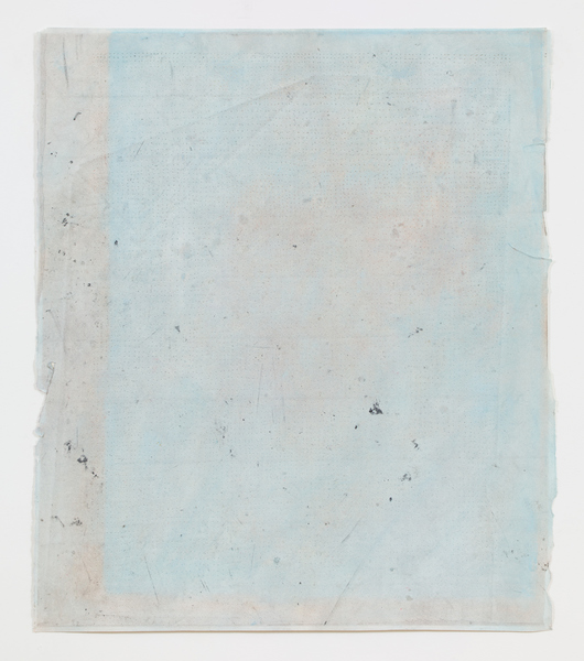 JESSICA DICKINSON works on paper pastel, dust, and oil on paper with holes and rips