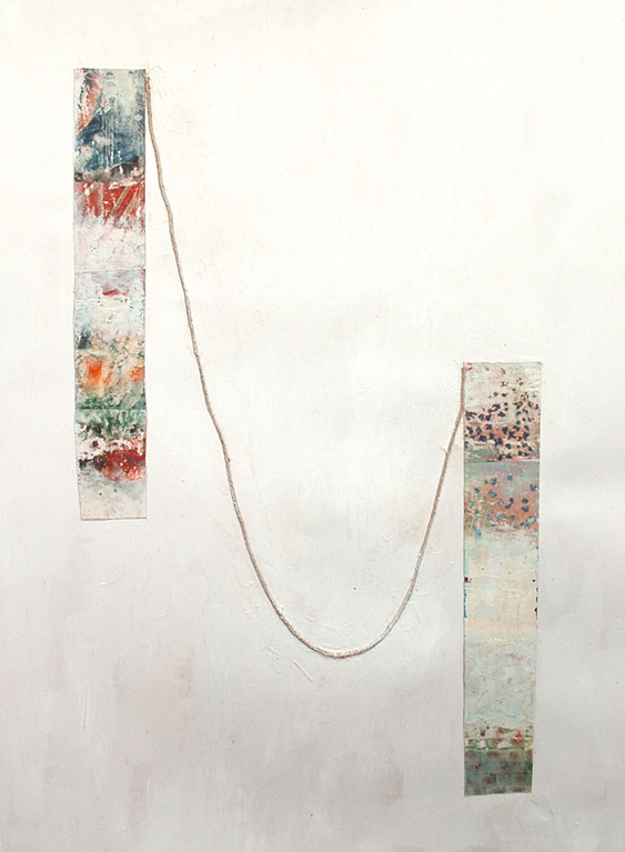 "Lifeline" Jill Kirschen Works on Paper Oil Pastel and Mixed Media