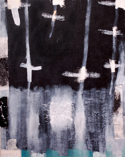 "Floating Up" Jill Kirschen Recent Work Mixed Media on Canvas