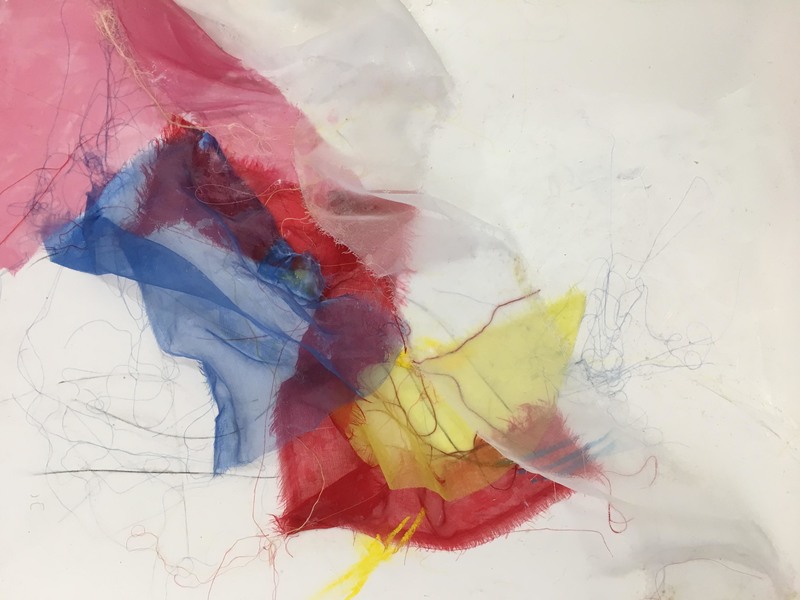 "Ephemeron" Jill Kirschen Recent Work Silk on Paper
