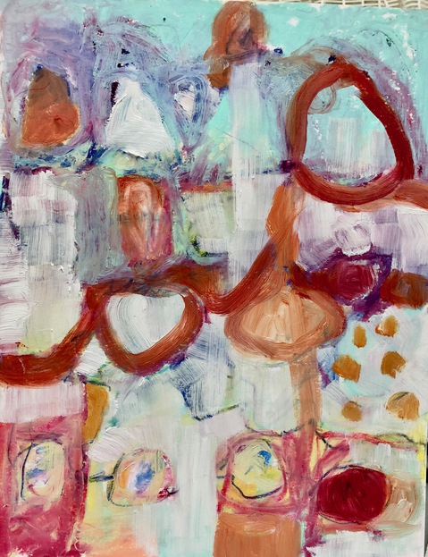 "Candy Mountain" Jill Kirschen Recent Work Oils , Oil Sticks, and Graphite on Paper