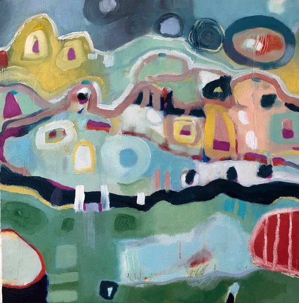"Italian Village" Jill Kirschen Recent Work Oils and Oil Sticks