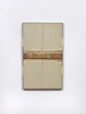 John Fraser work in relief Mixed-Media Collage on Wood Panel Construction