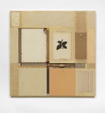 John Fraser work in relief Mixed Media Collage on Wood Panel Construction with Found Objects