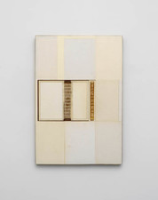 John Fraser work in relief Acrylic, Graphite Wash, Inlaid Mixed Media and Paper Collage, on Wood Panel Construction