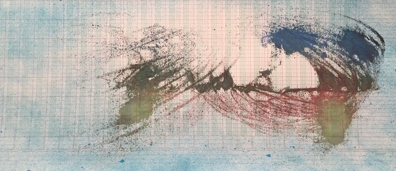 Asvins John McKanna Vedic Cycle I Watercolor and Ink on columnar paper