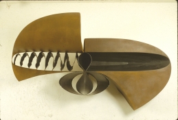 John Newman  Sculpture - 1980-1989 Steel, rusted, polished, stove blackened, torch cut